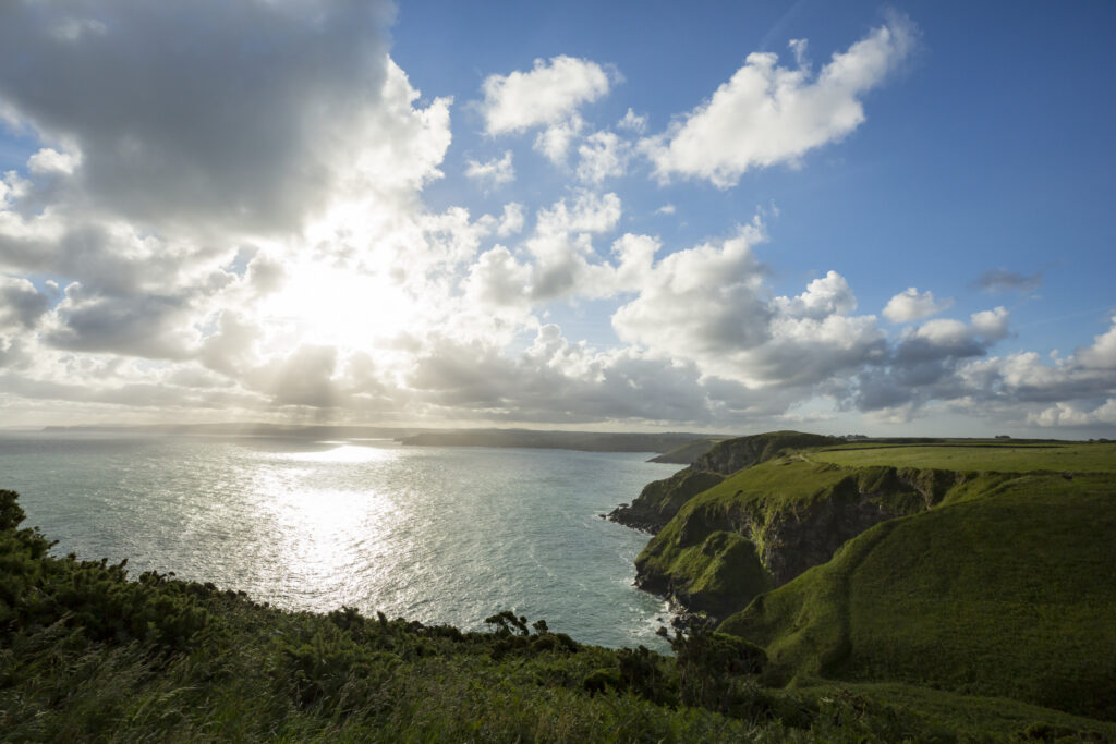 View of Port Quin Bay from The Rumps at Pentire, Cornwall
