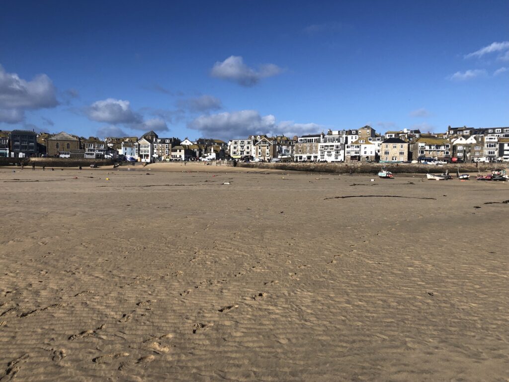 St Ives Harbour from the beach