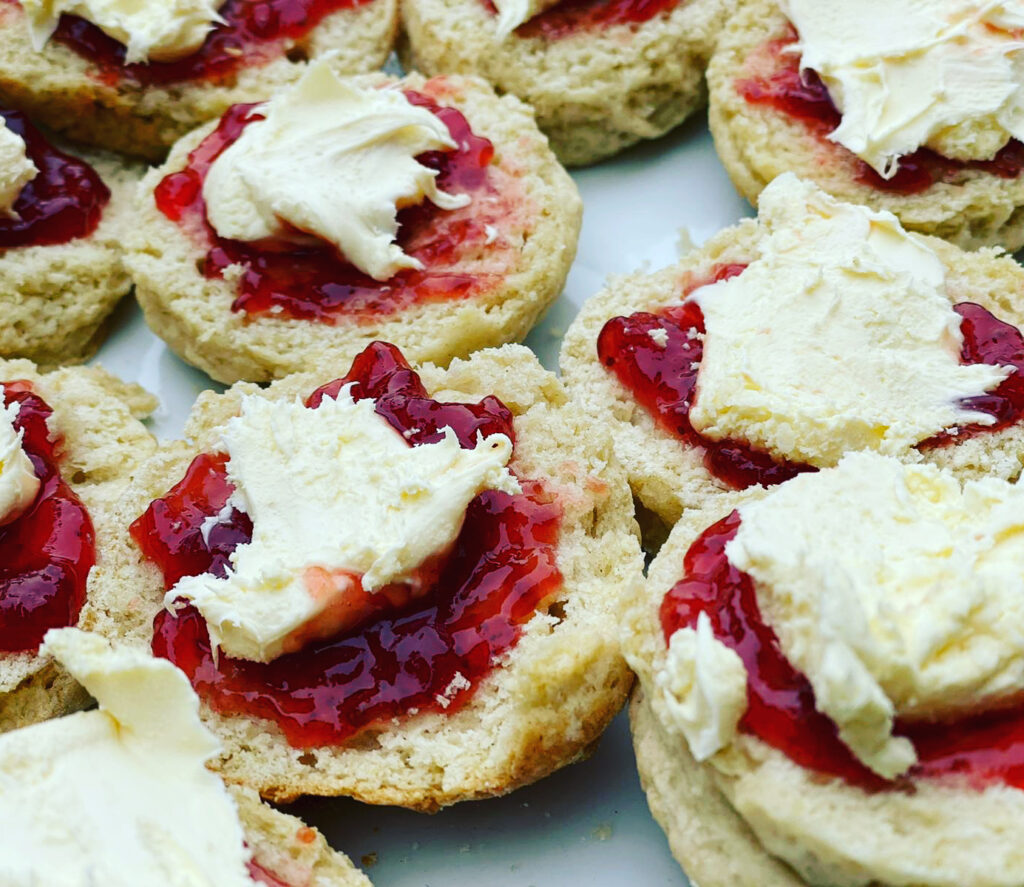 Cream tea, scones