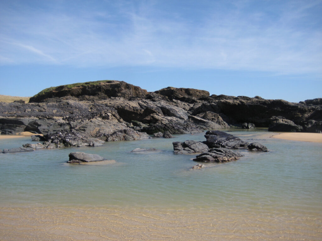 Constantine Island in Constantine Bay near Trevose Head