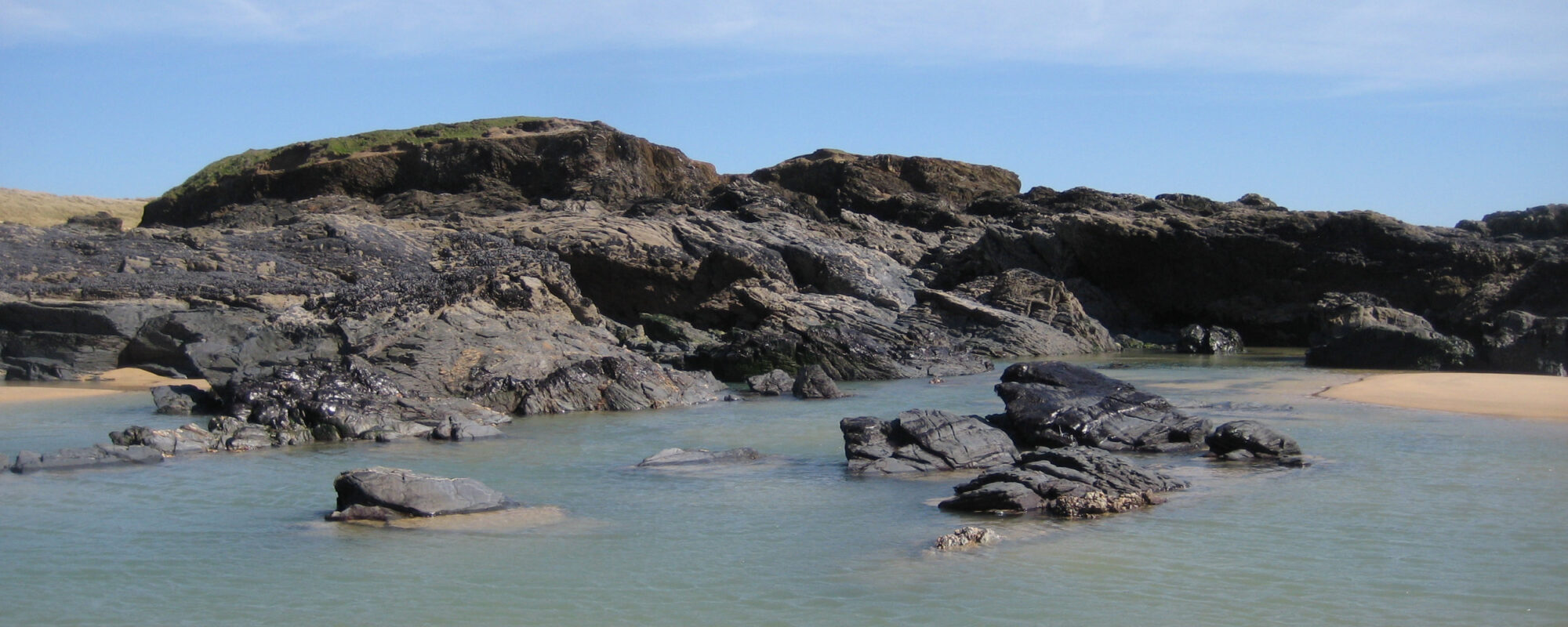Constantine Island in Constantine Bay near Trevose Head