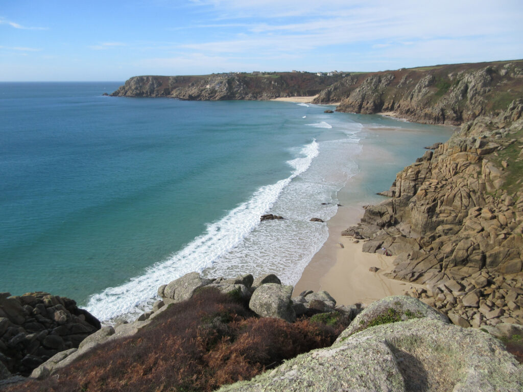 Pedn Vounder Beach from Treryn Dinas
