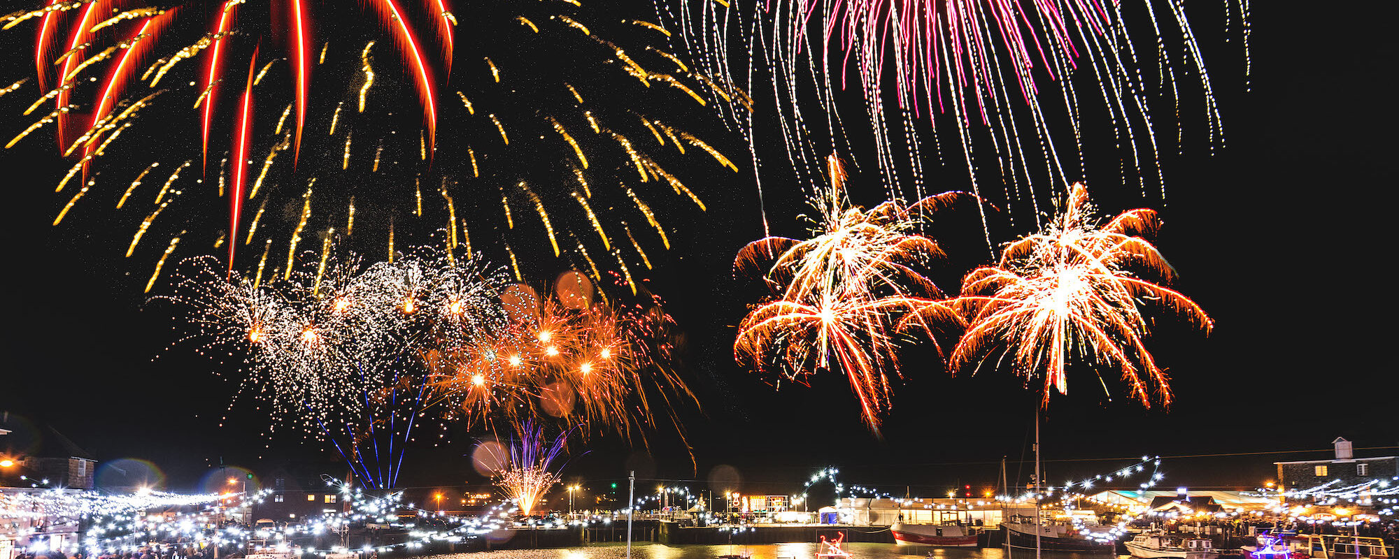 Fireworks at Padstow Christmas Festival