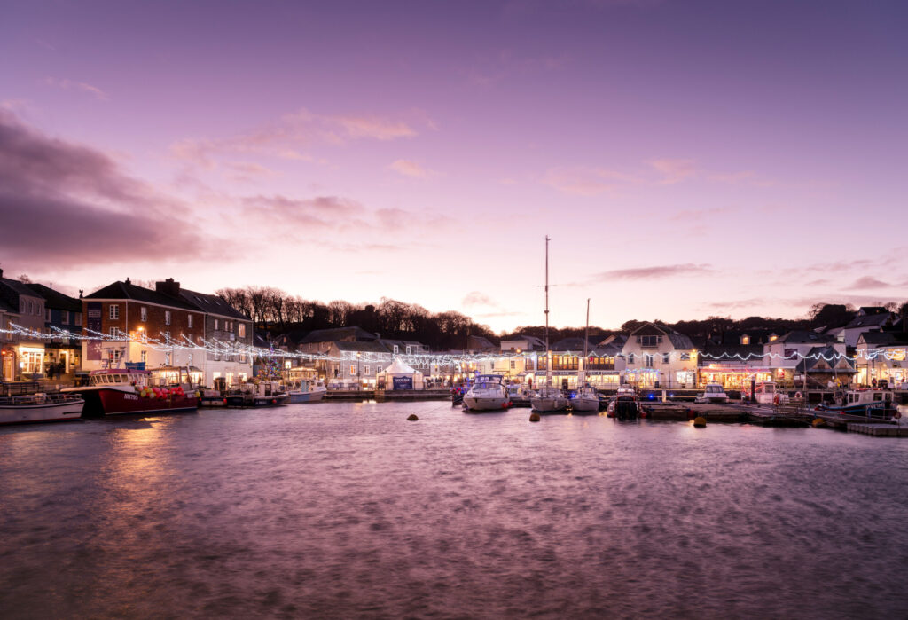 Padstow Harbour at Padstow Christmas Festival