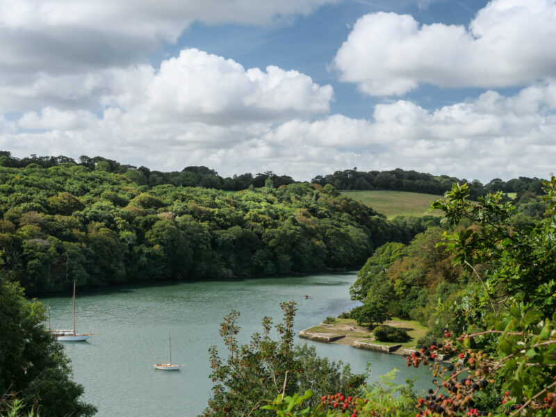 Roundwood Quay seen from Trelissick, Cornwall
