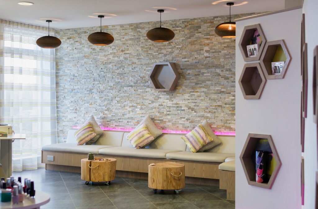 Una St Ives Spa sitting area close