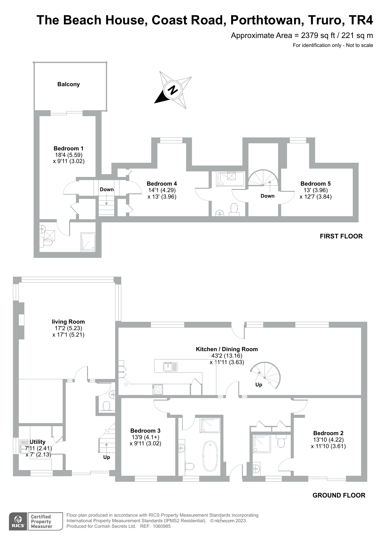 Floor plan for The Beach House