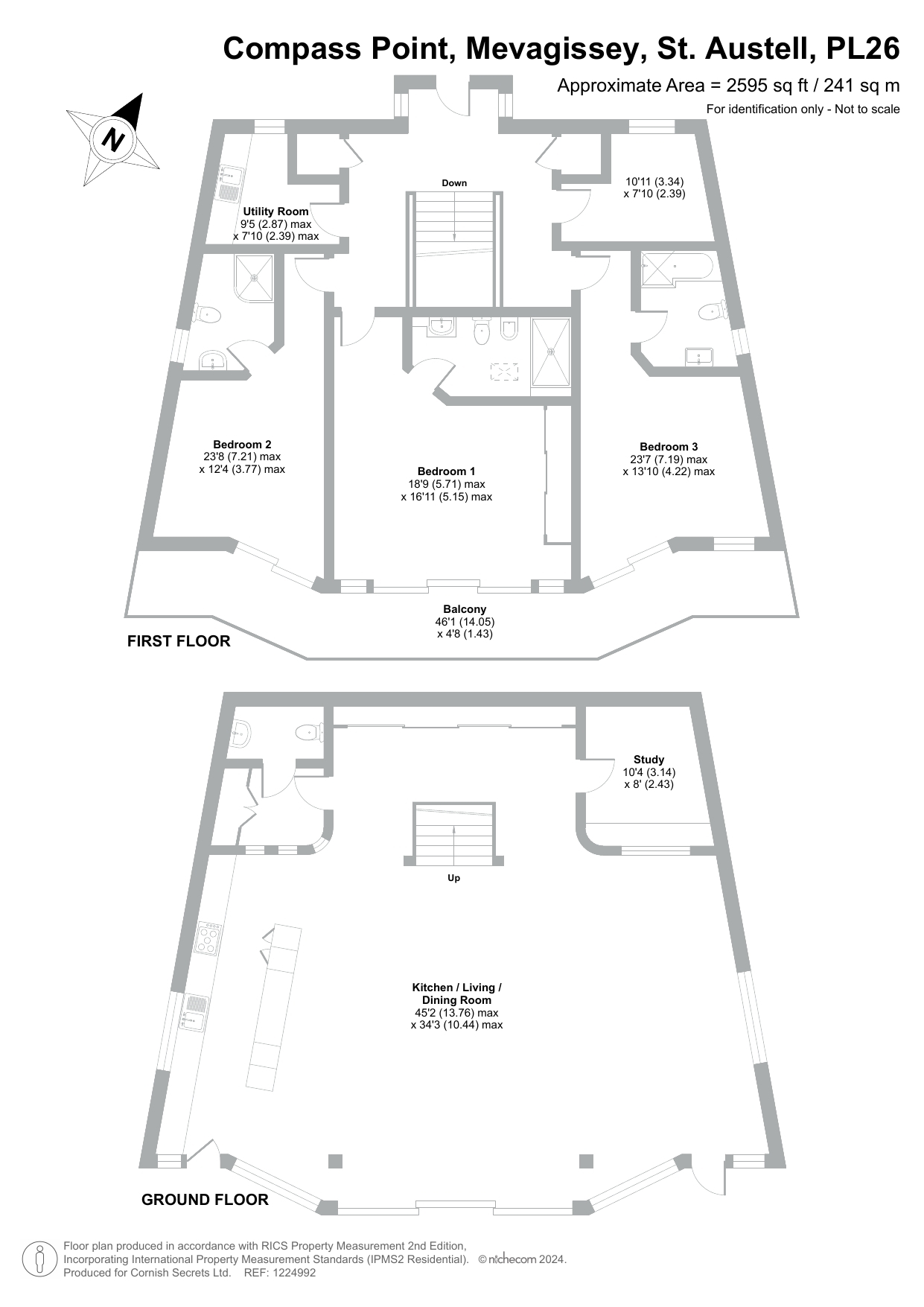 Floor plan for Compass Point