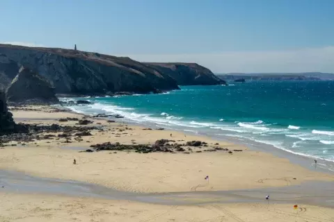 The beautiful golden sandy beach at Porthtowan Cornwall England UK Europe
©Ian Woolcock Shutterstock