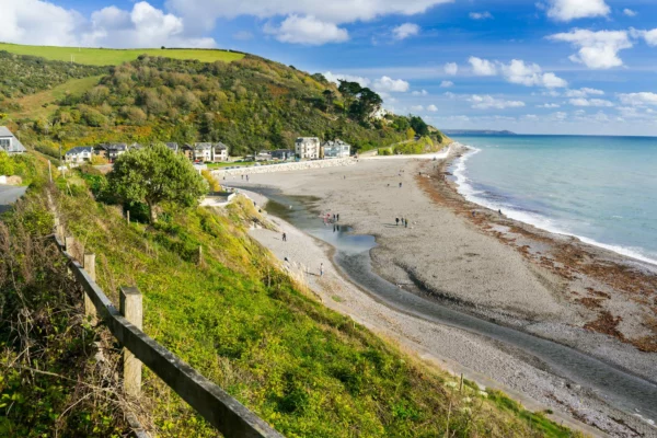 Overlooking Seaton a village and beach on the south coast of Cornwall, England, United Kingdom Europe. © Ian Woolcock Shutterstock