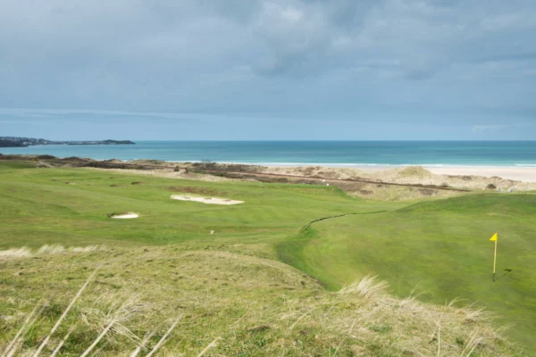 West Cornwall Golf Club, St Ives. 2nd Green 10th Green background