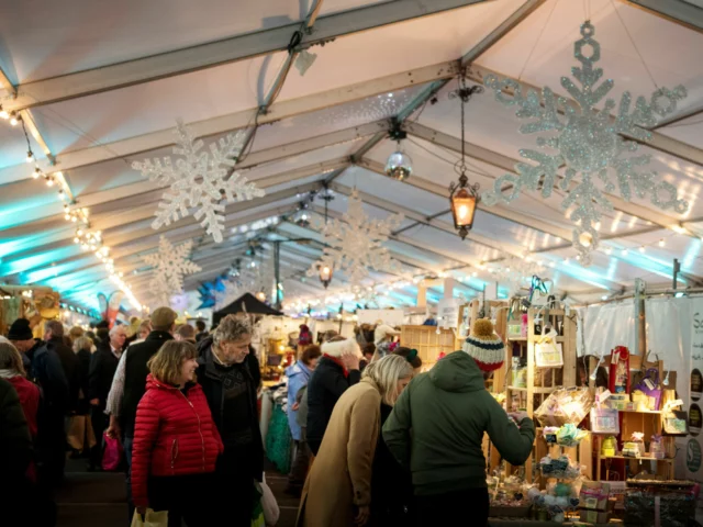 The Christmas market at Padstow Christmas Festival ©James Ram