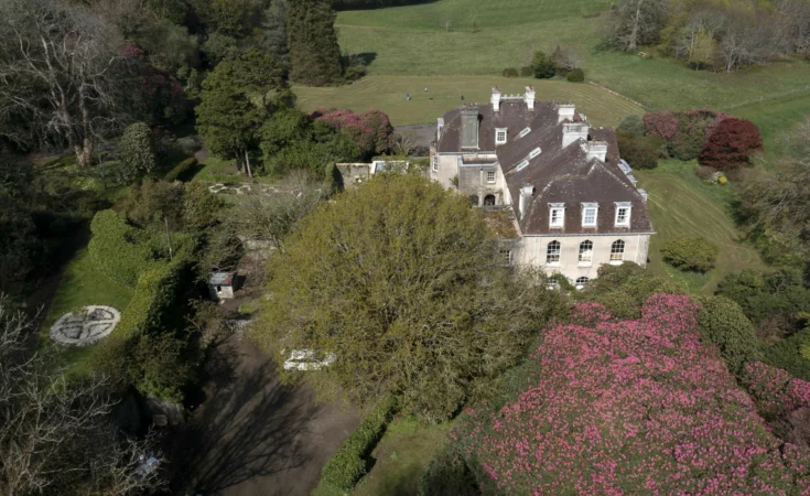 Catchfrench Manor, Cornwall interiors exteriors aerials